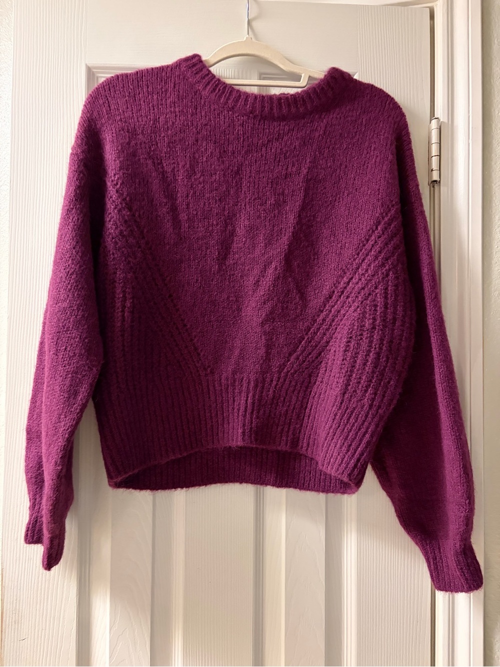 Madewell Plum Crewneck Sweater Size Small NWOT